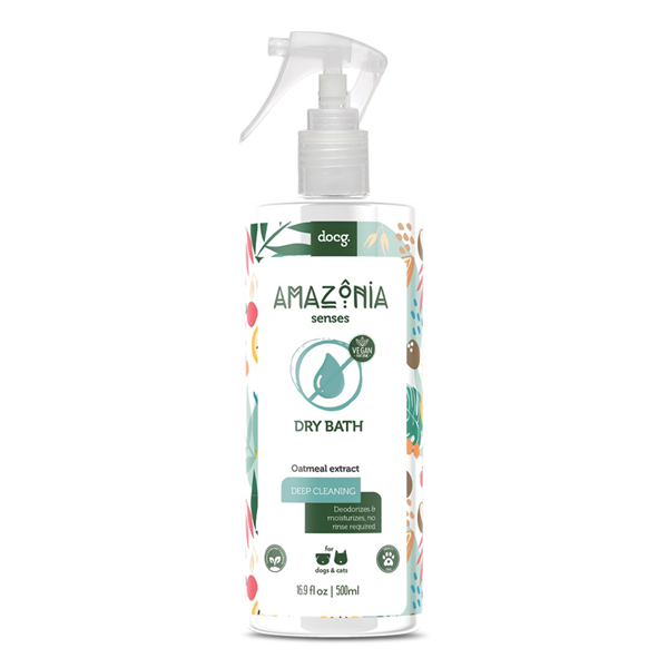 Amazonia Shampoo Dry Bath Deep Clean 500ml Dog & Puppy Grooming