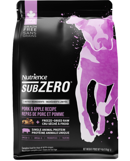 Nutrience Sub Zero Grain Free Pork & Apple 1.8kg 