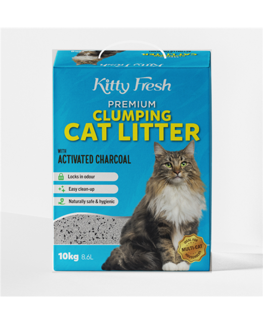 Kitty Fresh Activated Charcoal Clumping Litter 10k Box