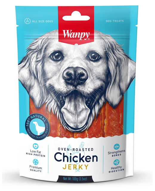 Wanpy Oven Roasted Chicken Jerky 100g