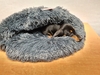 Sherpa Cocoon Calming Comfort Bed Grey