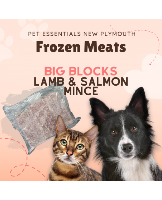 Lamb & Salmon Mince ( Big Blocks)