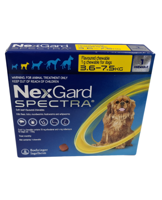 Nexgard Spectra Dog 3.6-7.5kg (Single dose)