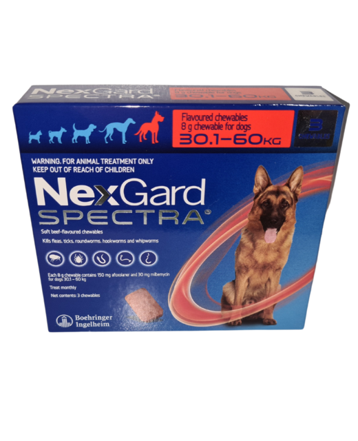 Nexgard Spectra Dog 30.1-60kg (3x Dose Pack)