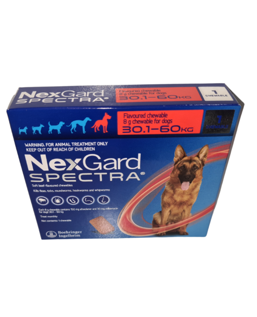 Nexgard Spectra Dog 30.1-60kg (1x Single Dose)