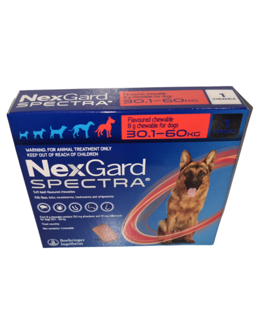 Nexgard Spectra Dog 30.1-60kg (1x Single Dose)