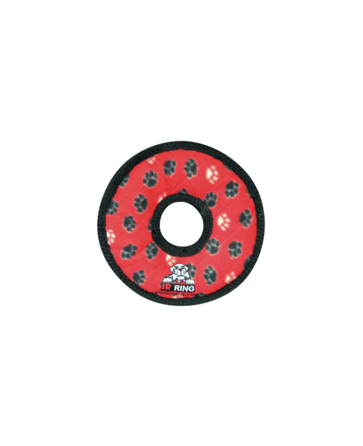 Tuffy Junior Ring Red Paws