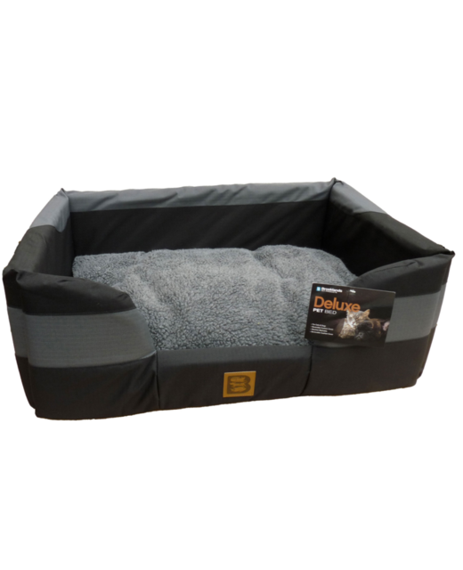 Brooklands Rectangle Fabric Bed Grey Small