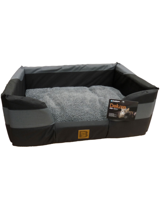 Brooklands Rectangle Fabric Bed Grey Large