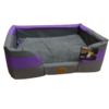 Brooklands Rectangle Fabric Bed Purple Small 