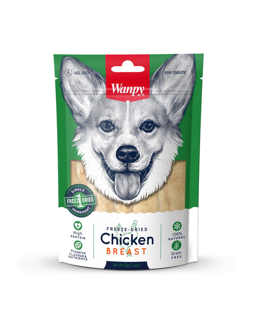 Wanpy Freeze Dried Chicken Breast 40g