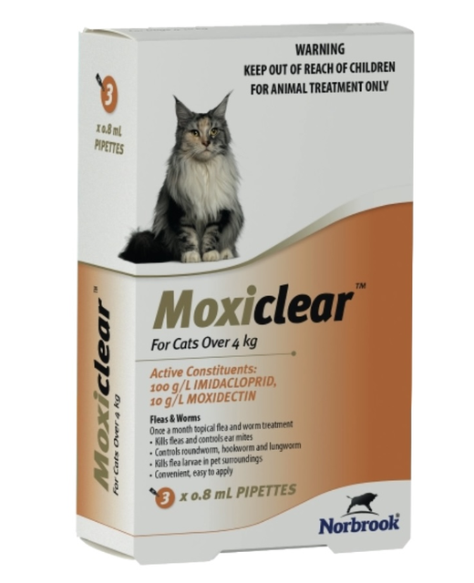 Moxiclear Cat 4kg & over 3pack 