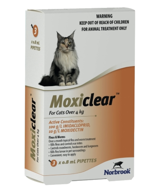 Moxiclear Cat 4kg & over 3pack 