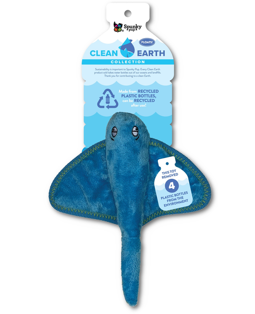 Spunky Pup Clean Earth Stingray Small