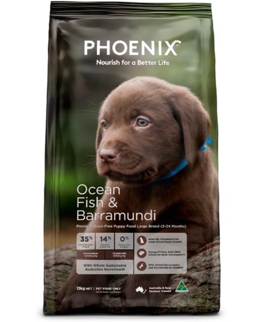 Phoenix Puppy Large Breed Ocean Fish & Barramundi 3kg 