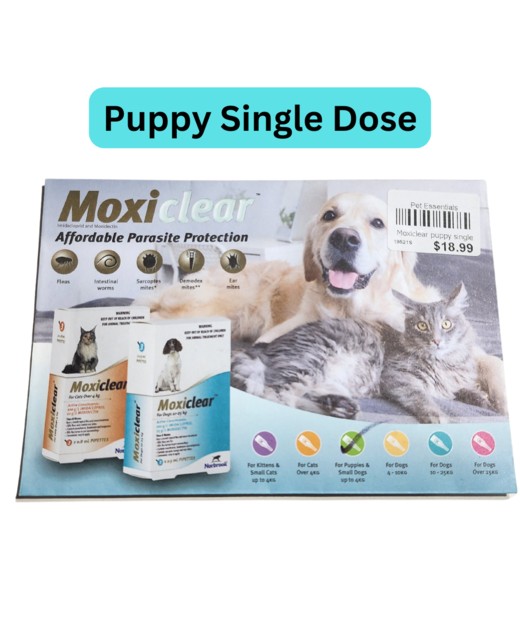 Moxiclear Puppy & sml Dog up to 4kg Single Pipette