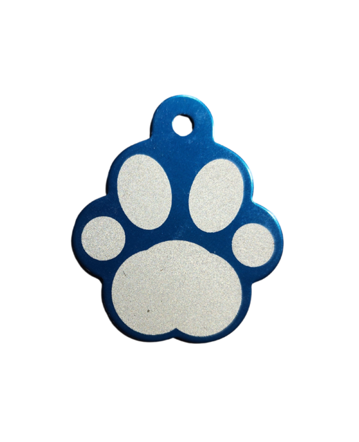 Pet Tag Paw ENGRAVED