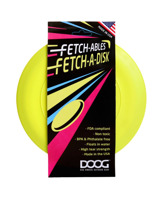 DOOG Fetchables Fetch-a-Disc Yellow