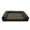 Canvas Rectangle Bed Green 80x60cm