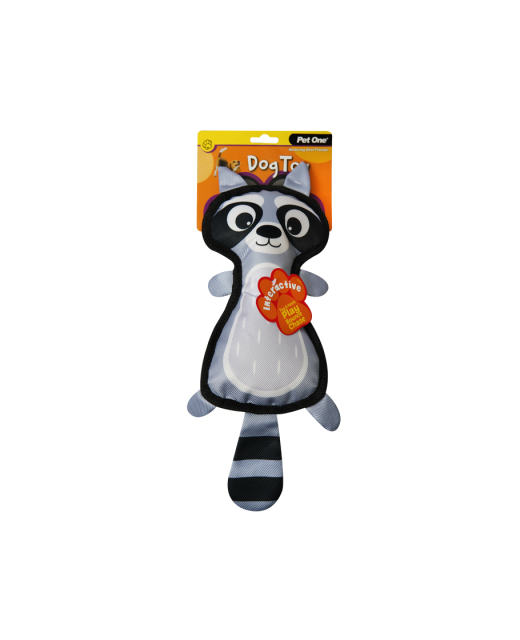 Dog Toy Raccoon with Squeaker 42cmH
