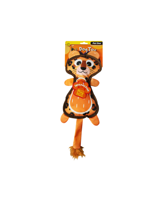 Dog Toy Tiger with Squeaker 42cmH