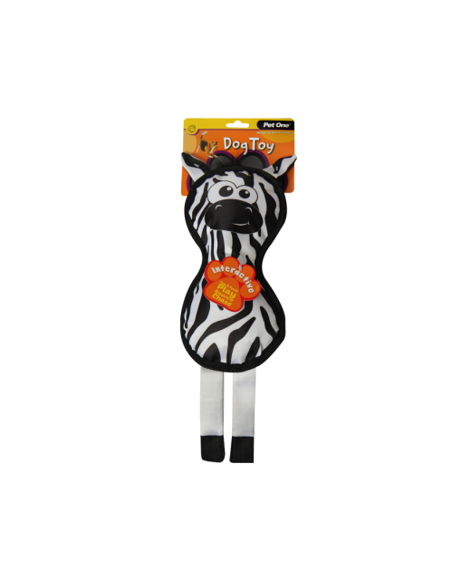 Dog Toy Zebra with Squeaker 42cmH