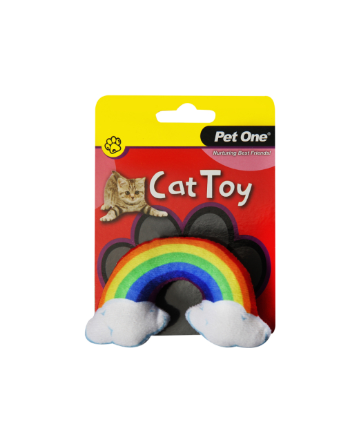 Cat Toy Rainbow With Crinkle 6cmH