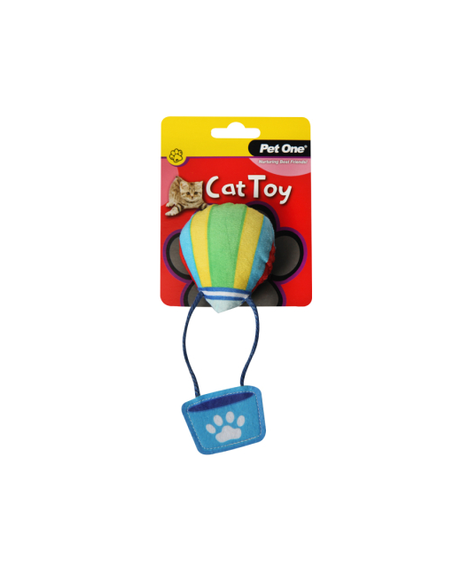 Cat Toy Hot Air Balloon With Crinkle 15.5cmH