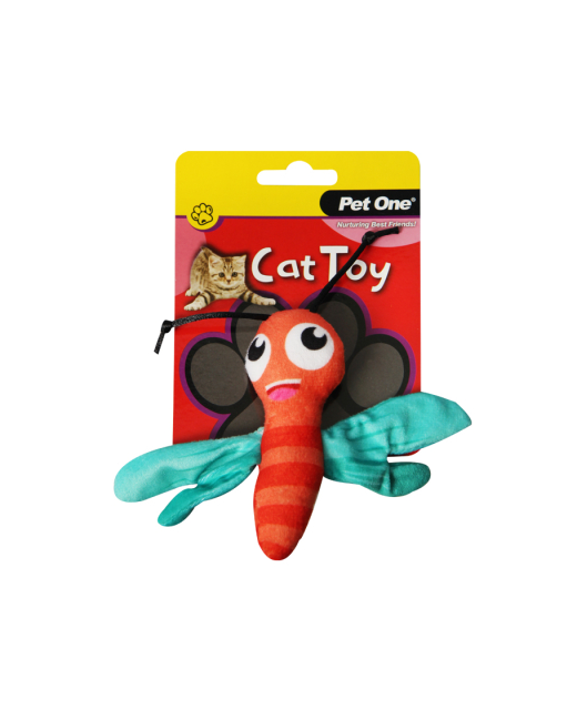 Cat Toy Dragonfly With Crinkle 11.5cmH