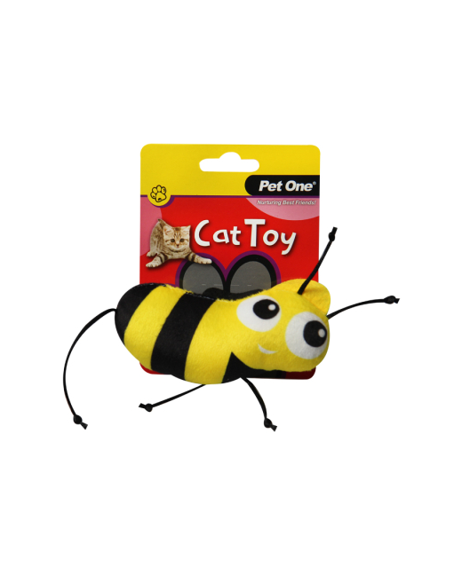 Cat Toy Bee With String 7.5cmH