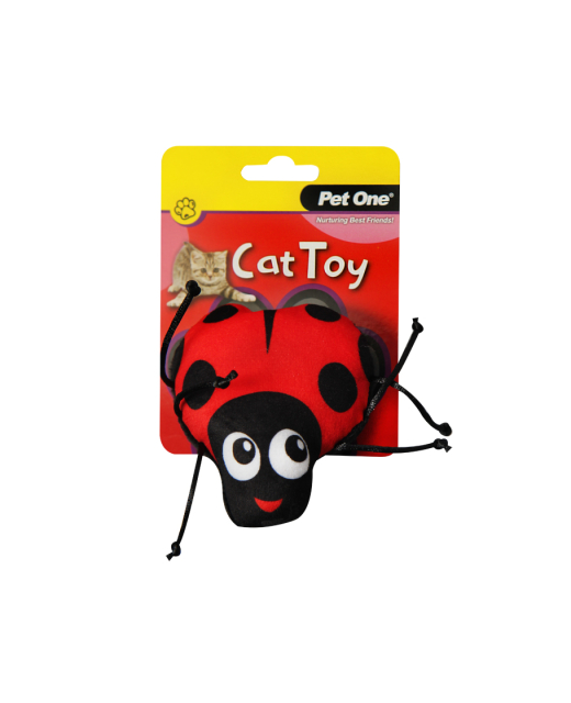 Cat Toy Beetle With String 10cmH