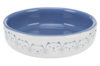 Cat Dish for Short-Nosed Breeds - Blue/white 15cm