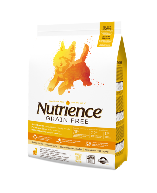 Nutrience Grain Free Small Breed Dog 5kg - Turkey Chicken & Herring