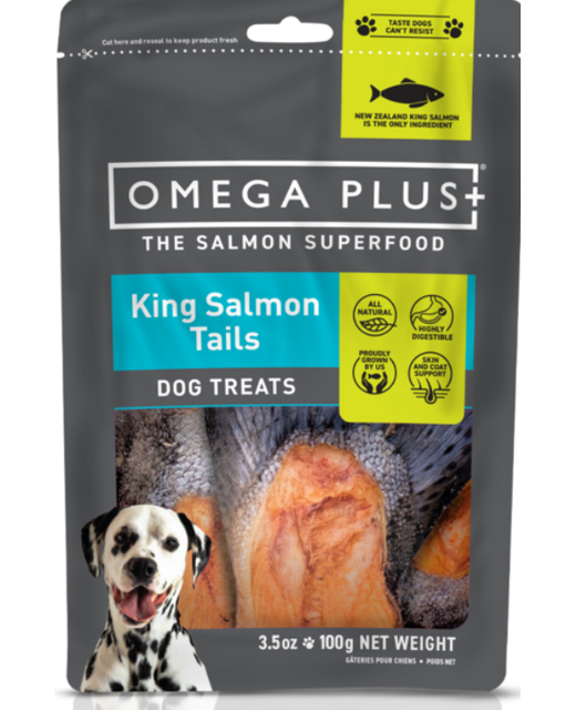 Omega Plus King Salmon Tails Dog Treat 100g