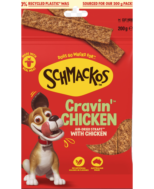 Schmackos Cravin Chicken Straps 200g