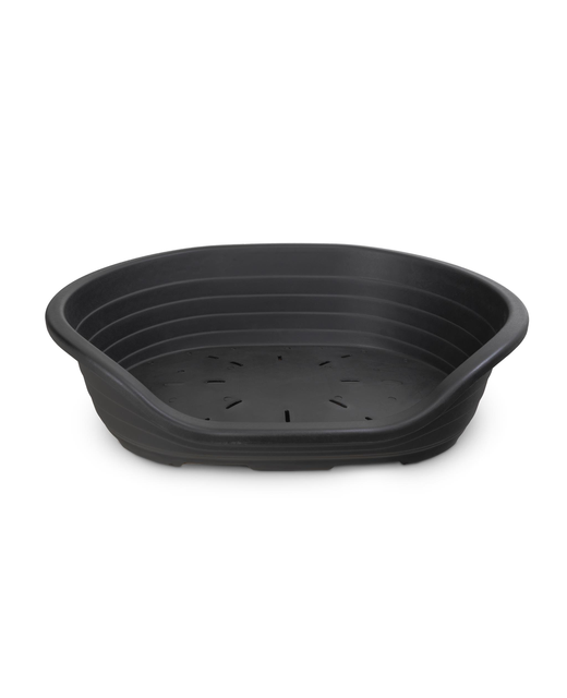 Yours Droolly Plastic Bed Oval Black 119x82x34cm 