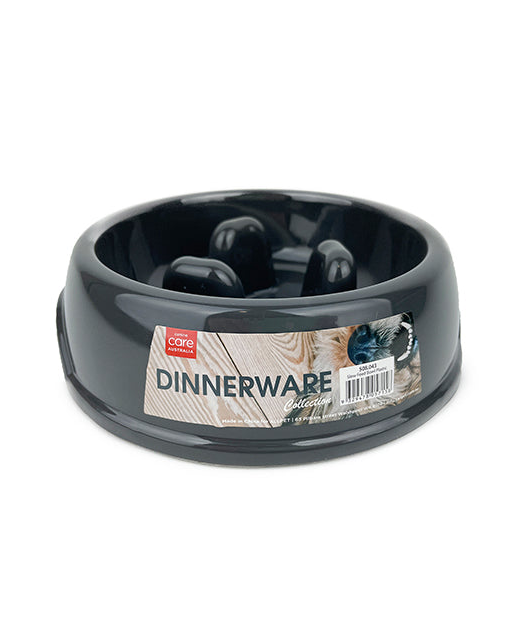 Slow Feeder Plastic Grey 
