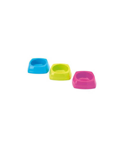 Savic Nibble Food Bowl Plastic 12x12x4.5cm Asst Colours