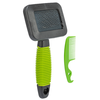 Small Animal Slicker Brush w/ brush cleaner 