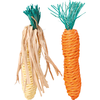 Straw Carrot & Corn 2pc - 15cm