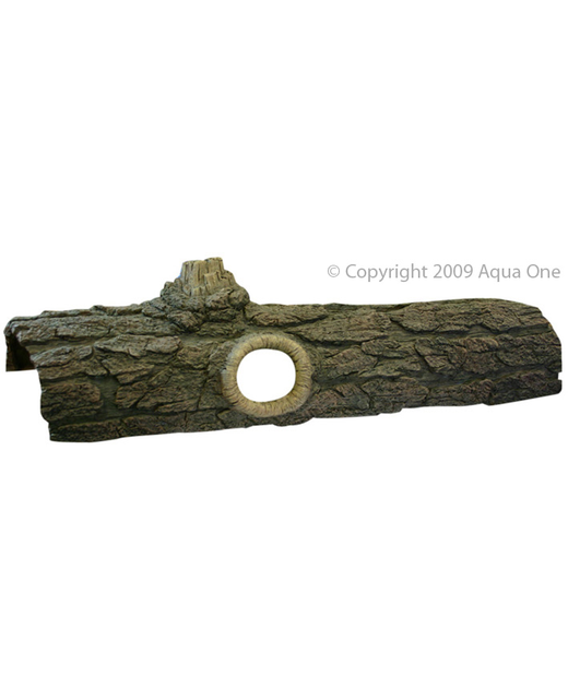 Aqua One Ornament - Long Log With Holes Medium 