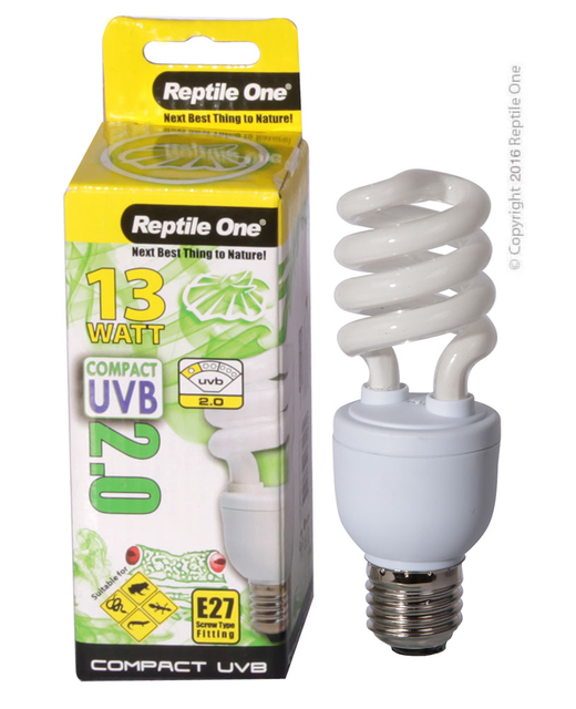 Reptile One Bulb Compact UVB 2.0 13W E27 Fitting
