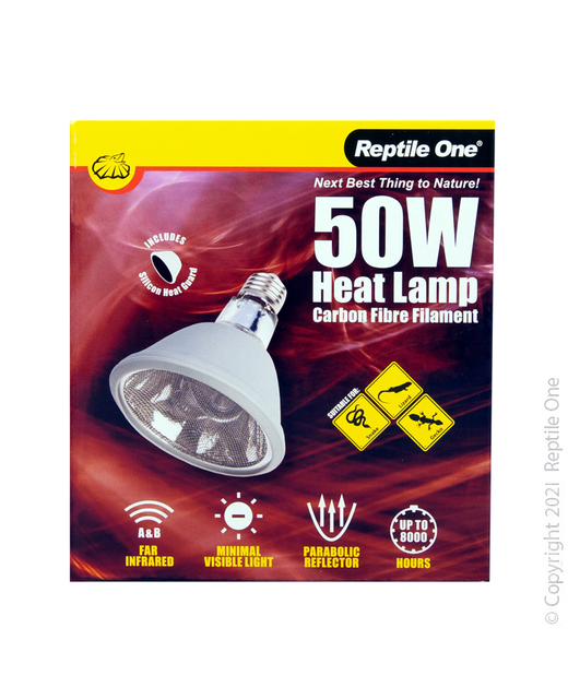 Reptile One Infrared FAR Heat Lamp Carbon Fibre Filament 50w