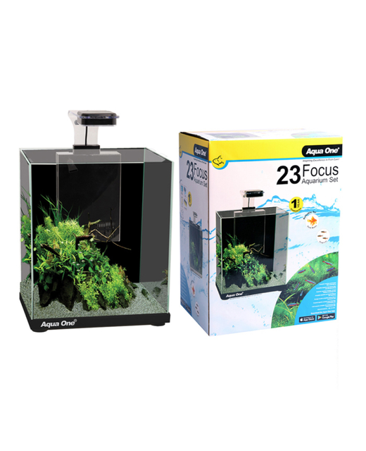 Aqua One Focus 23 Glass Aquarium 23L Black