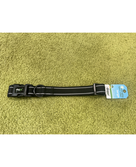 Doggo Black Reflective Collar Large 45-65cm