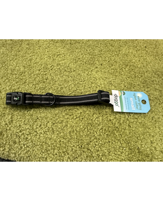 Doggo Black Reflective Collar Small 25-35cm