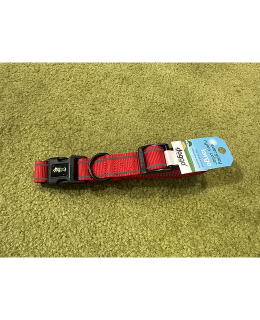 Doggo Red Reflective Collar Large 45-65cm