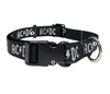 ACDC Black & White Logo Collar - Lge 38-60cm