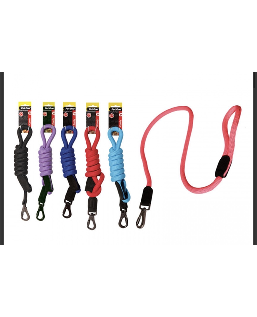 Pet One Leash - Comfy 120cm Rope 13mm Pink