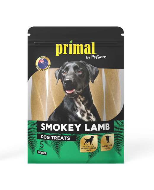 Primal Smokey Lamb Dog Treats 5pack 
